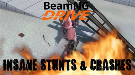 Beamngdrive Insane Stunts And Crashes Youtube