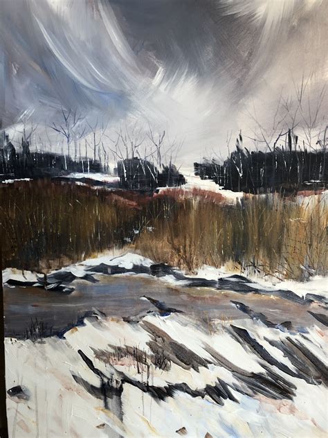 Beautiful Evocative Natural Wild Landscape Painting By Beth Wild