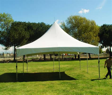 20x20 White High Peak Tent Canopy Rentals