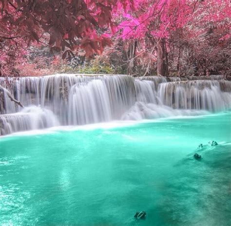 Stunning Waterfall In Thailand Forest Waterfall Beautiful Waterfalls