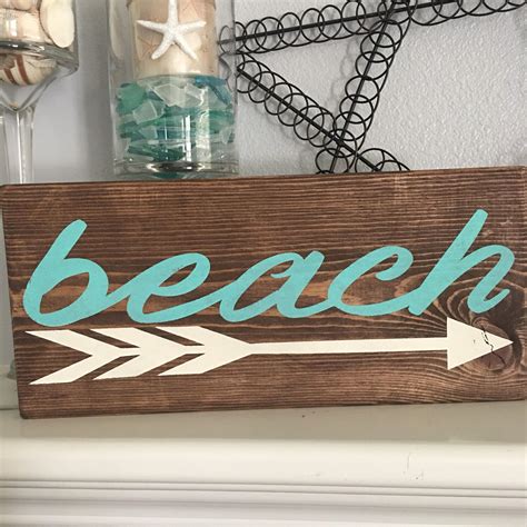 Rustic Wood Sign Beach Wood Sign Customizable Wood Sign Etsy