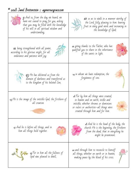 Free Printable Watercolor Scripturebible Verse Memory Cards From