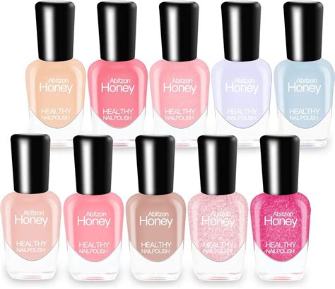 abitzon new nail polish set 10 bottles non toxic eco friendly easy peel off and quick dry