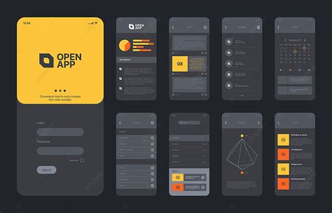 Mobile Application Layout Ui App Mockup Template Download On Pngtree
