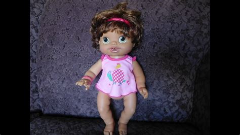 Baby Alive Wets N Wiggles Doll Kicks Giggles Coos Youtube
