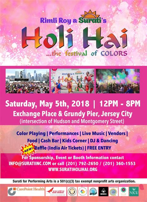Holi Hai The Festival Of Colors Jersey City Cultural Affairs