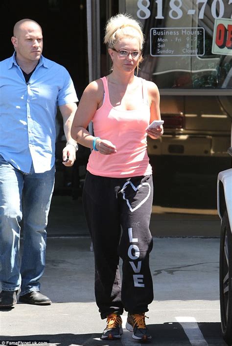 Britney Spears Brings Along Her Big Burly Bodyguard For A Day At The