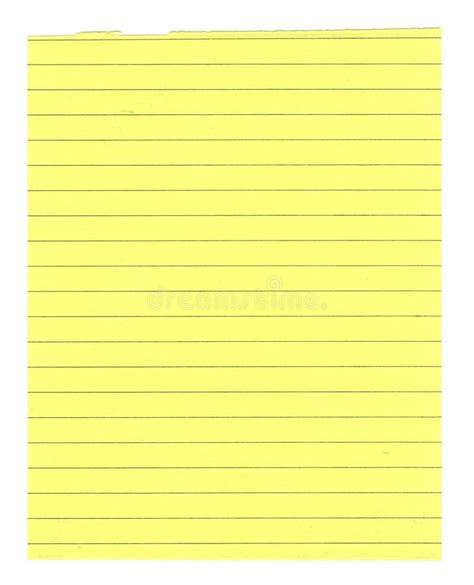 Yellow Lined Paper