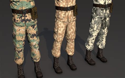 3d Model Military Soldier Uniform Pack Turbosquid 1590514