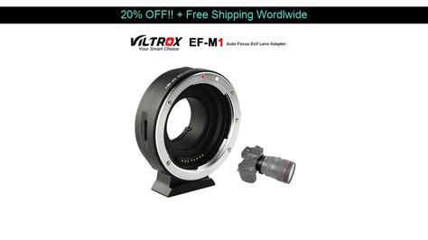 [free Shipping] Viltrox Ef M1 Lens Adapter Ring Mount Af Auto Focus For Canon Ef Ef S Lens To M4