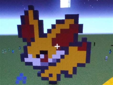 Fennekin Pixel Art In Minecraft Pokémon Amino