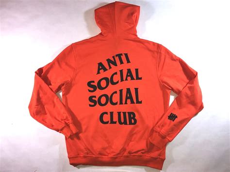 Anti Social Social Club X Undefeated ‘paranoid Hoodie M