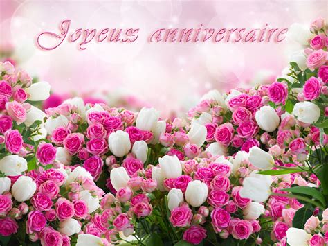 Joyeux Anniversaire Bon Anniversaire Carte Anniversaire Fleurs Images