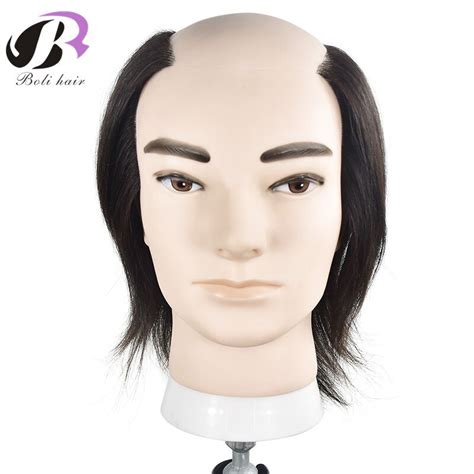 Buy 100 Human Hair Male Training Mannequin Head For