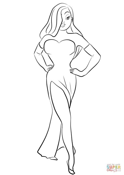 Printable Jessica Rabbit Coloring Page Free Printable Coloring Pages