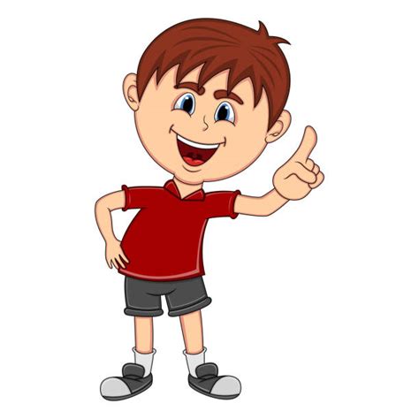 Little Boy Pointing Cartoon