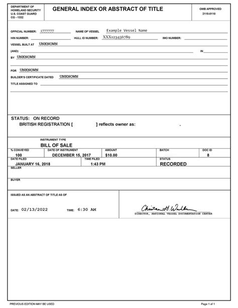 Boat Vin Number Lookup American Vessel Documentation