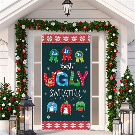 Funny Ugly Christmas Sweater Door Decoration Ideas To Inspire Your