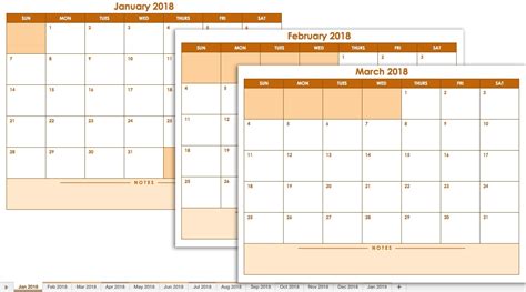 12 Month Word Calendar Template 2018 Template Calendar Design