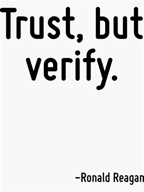 Trust But Verify Sticker For Sale By Terrificpenguin Redbubble