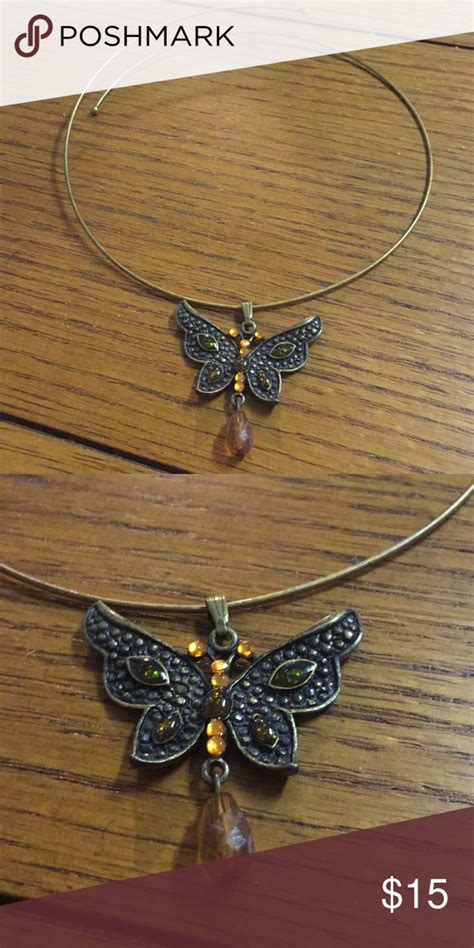 Butterfly Choker Necklace Chokers Choker Necklace Vintage Jewelry