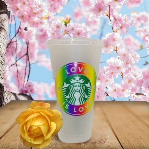 Starbucks Love Is Love Cold Cup Etsy Starbucks Loves Cold Cup