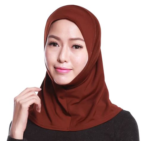 women mslim head scarf solid mini hijabs muslim islamic scarf scarves hoofddoek in islamic