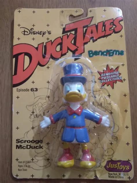 Vintage Disney Ducktales Uncle Scrooge Twistable Bendable Bend Em By