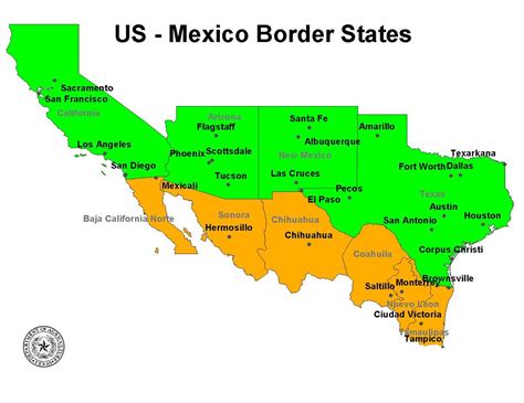 The State That Borders Mexico In Its Proper Place Is California Tour