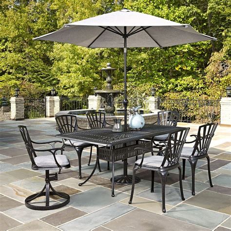 Flash furniture nantucket 6 piece patio dining set with umbrella. Home Styles Largo 7-Piece Outdoor Patio Dining Set with ...