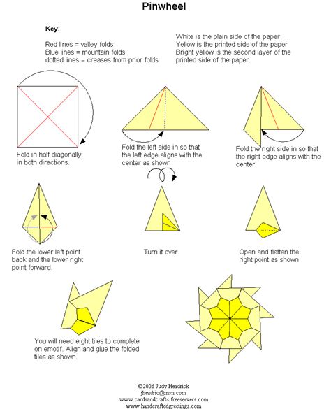 The Perfect Easy Origami Pinwheel Instructions Origami Wall Decor