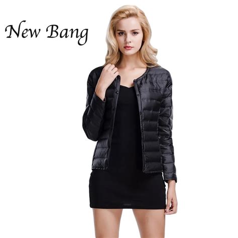 Newbang Brand Feather Coat Ultra Light Down Jacket Women Lightweight