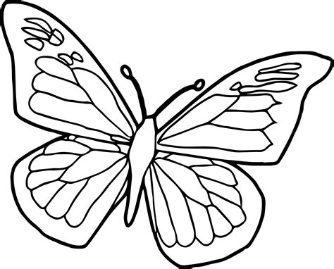 Cool Blue Black Butterfly Coloring Page Butterfly
