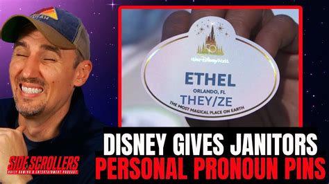 These People Are Mental Disney Gives Janitors Personal Pronoun Pins