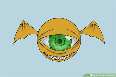 4 Easy Ways To Draw A Monster With Pictures Wikihow