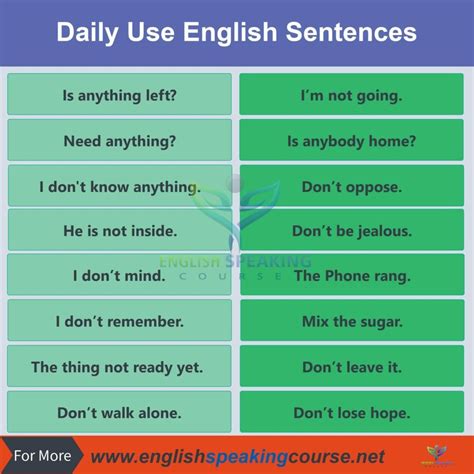 40 Daily Use English Sentences And Phrases English Sentences