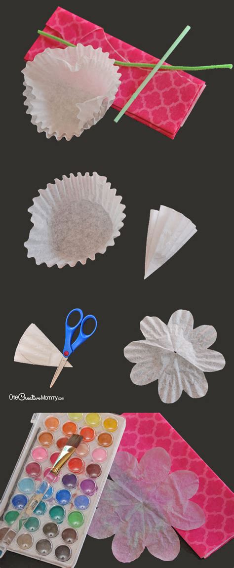 Gorgeous Coffee Filter Flowers Tutorial