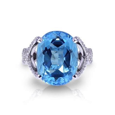 Large Blue Topaz Ring Jewelry Designs