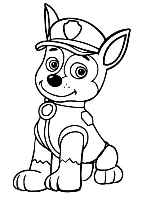 Coloriage Pat Patrouille Chase Coloring Pages Images And Photos Finder