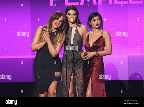 Khloe Kardashian From Left Kendall Jenner And Kylie Jenner Present