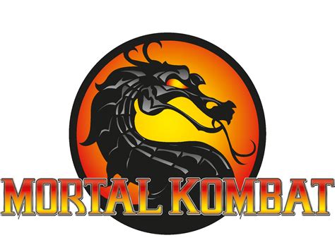 Two vector images for gaming logo with dragon head. Mortal Kombat logo PNG