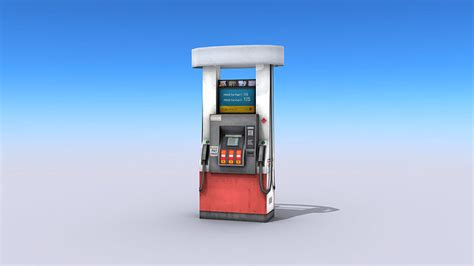 3d Model Gas Pump Vr Ar Low Poly Cgtrader