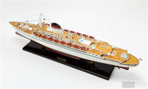 Ss Cristoforo Colombo Ocean Liner Handmade Model Ship Savyboat