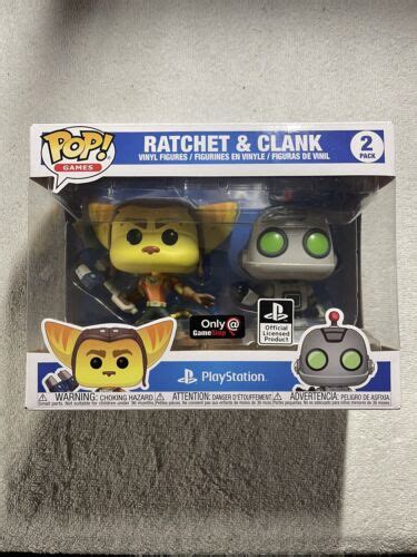 Playstation Funko Pop Ratchet And Clank 2 Pack Gamestop Exclusive