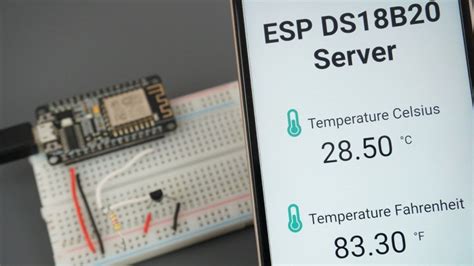 Esp8266 Ds18b20 Sensor Web Server Arduino Ide Single Multiple