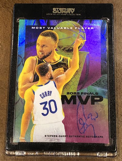 2022 Stephen Curry X Tyson Beck Finals Mvp Card Coloration 10 Ebay