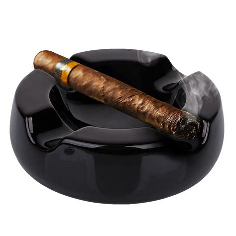 Cigar Ashtraysashtray For Both Cigar And Cigarettemetal Pu Material