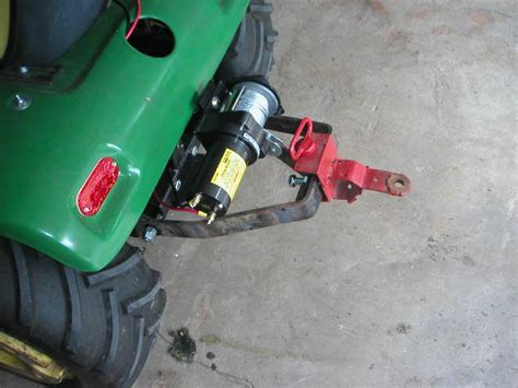 Added Winch To Lift Snowblower My Tractor Forum
