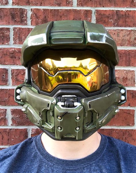 Finished Off My Repaint Of The Master Chief Helmet Halo