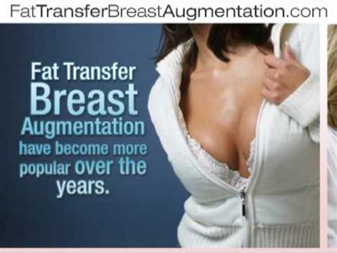 Fat Transfer Breast Augmentation Youtube